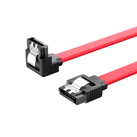 Generic Sata 3.0 Highspeed Hard Disk Data Cable A With Right Angle Connector Red 1