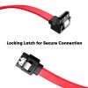 Generic Sata 3.0 Highspeed Hard Disk Data Cable A With Right Angle Connector Red 3