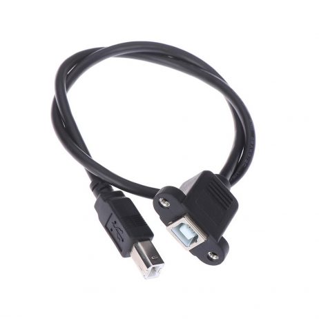 Generic Usb 2.0 Type B Male To Type B Female Printer Extension Cable With Panel Mount 50 Cm 3