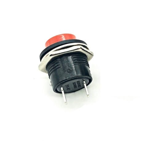 Red R13-507 16Mm No Lock Push Button Momentary Switch 3A 250V