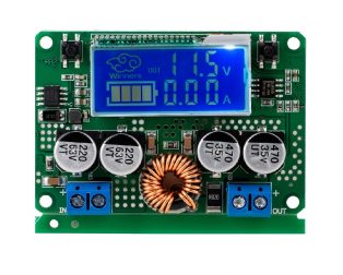 7A DC 60V Adjustable Step-Down Regulator NC Power Supply Module Current Voltage Meter LCD Display(With Case)