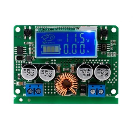 7A Dc 60V Adjustable Step-Down Regulator Nc Power Supply Module Current Voltage Meter Lcd Display(With Case)