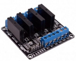 4 Channel 3-24V Relay Module Solid State High-Level SSR DC Control DC with Resistive Fuse
