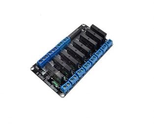 8 Channel 3-24V Relay Module Solid State High Level SSR DC Control DC with Resistive Fuse
