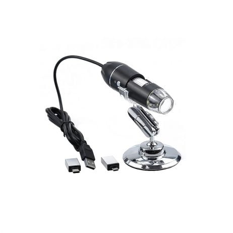 500X 3 in 1 USB Digital Microscope Camera Endoscope 8LED Magnifier with Stand 3-in-1 Type-c Electronic Magnifier Endoscope