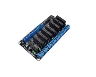 8 Channel 3-24V Relay Module Solid State Low-Level SSR DC Control DC with Resistive Fuse