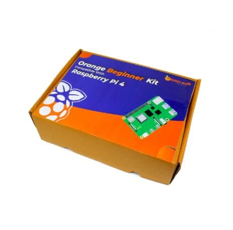 Orange Raspberry Pi 4 Beginner Kit