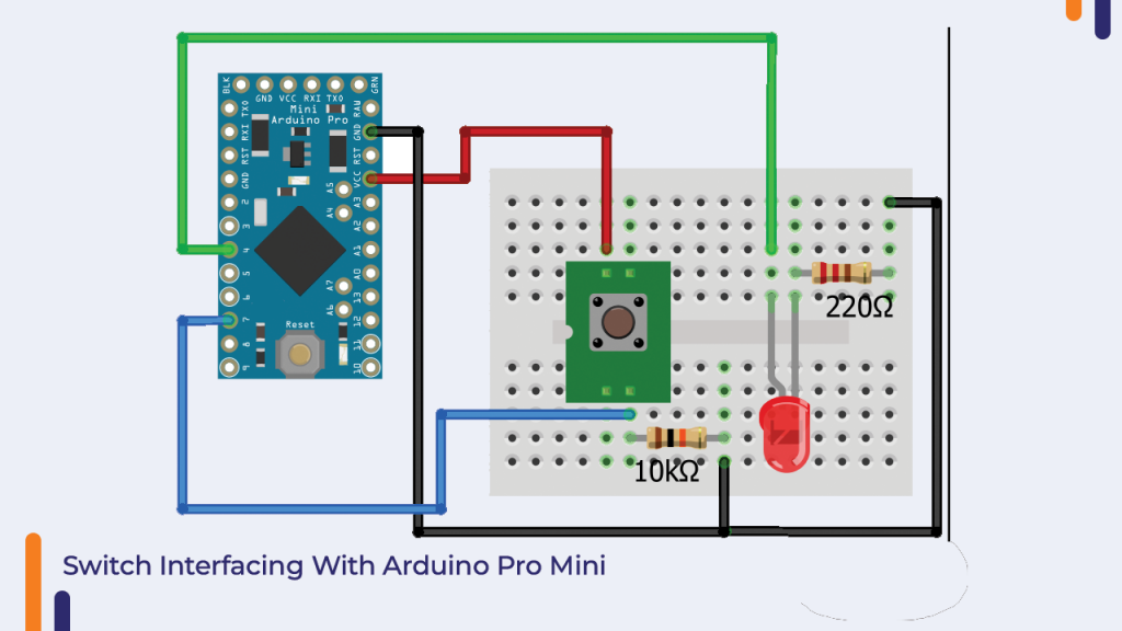 Arduino Pro Mini Switch Interfacing