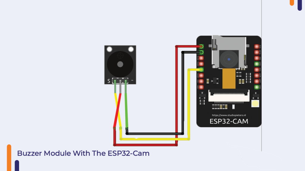 Buzzer Module With The ESP32-cam