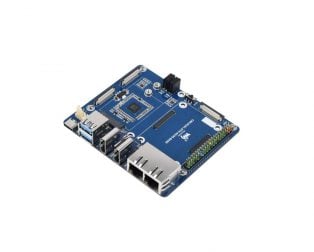 Waveshare Dual Gigabit Ethernet 5G/4G Base Board Designed for Raspberry Pi Compute Module 4