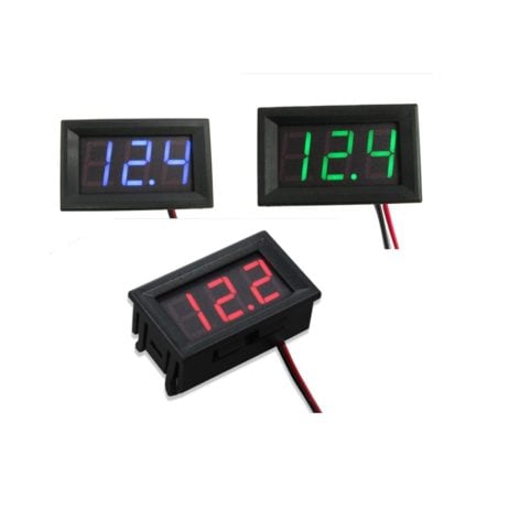 Generic 0.56 Inch Dc5V 120V Dc Two Wire Digital Display Voltmeter For Car Bicycle Motorcycle Blue 7