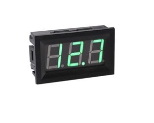 0.56 Inch DC5V-120V DC Two-Wire Digital Display Voltmeter for Car Bicycle Motorcycle-Green