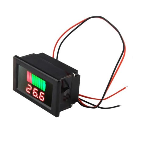Generic 12 60V Dual Led Display Waterproof Automatic Voltage Identification Meter Red 3