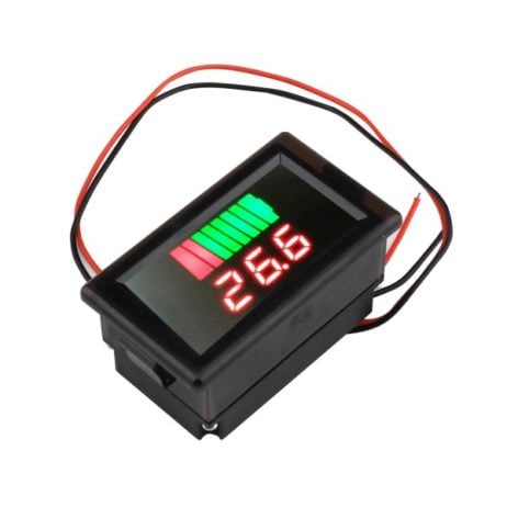Generic 12 60V Dual Led Display Waterproof Automatic Voltage Identification Meter Red 4