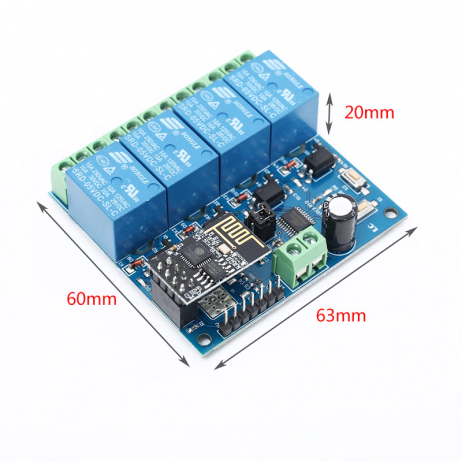 Generic Esp8266 Esp 01 5V 4 Channels Wifi Relay Module For Home Remote Control Switch 1