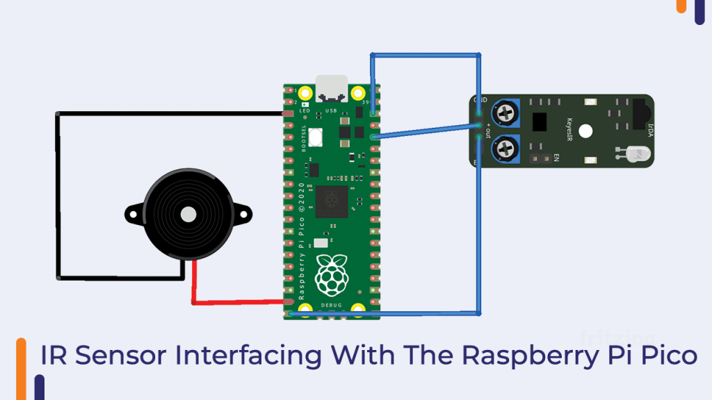 IR Sensor And Buzzer Module  With The Raspberry Pi Pico