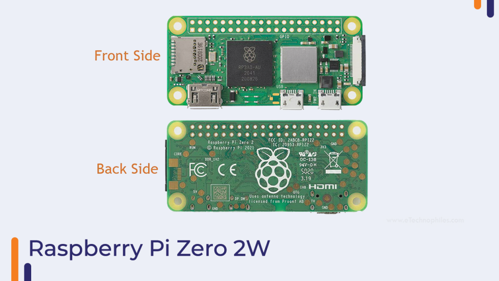 Raspberry Pi Zero 2W Front& Back Side