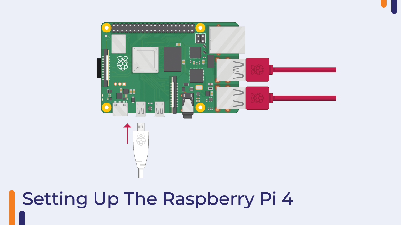 Orange Raspberry Pi 4 Basic Kit Orange Learning Kits 5453