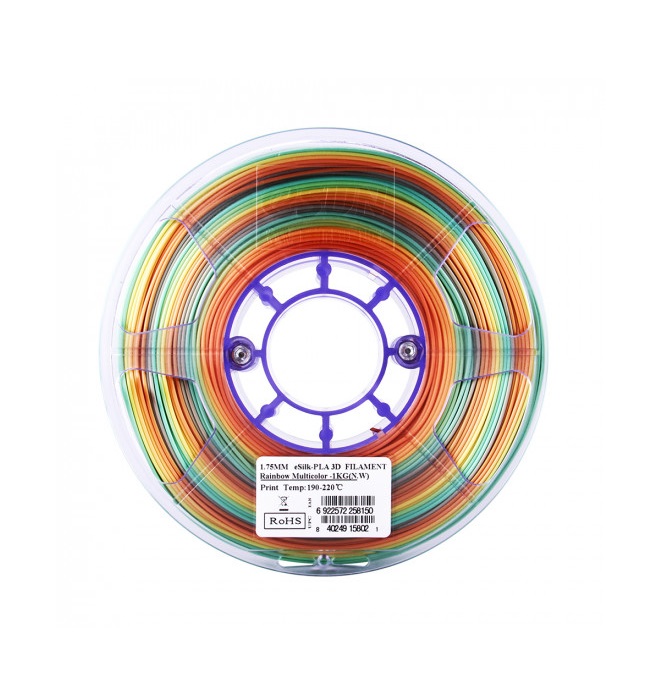 Buy eSilk-PLA filament Rainbow Multicolor Online at