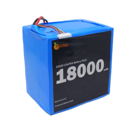 Orange Ifr 32650 25.6V 18000Mah 3C 8S3P Lifepo4 Battery Pack