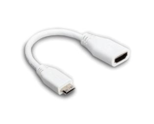 Raspberry PI official Mini HDMI Male to HDMI-A Female Adapter Cable-White