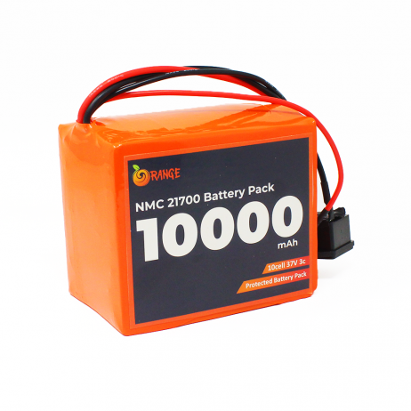 Orange Nmc 21700 37V 10000Mah 3C 10S2P Li-Ion Battery Pack