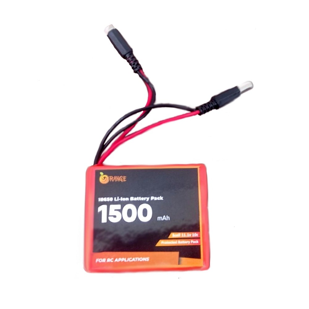 Orange Isr 18650 11.1V 1500Mah 15C 3S1P Li-Ion Battery Pack