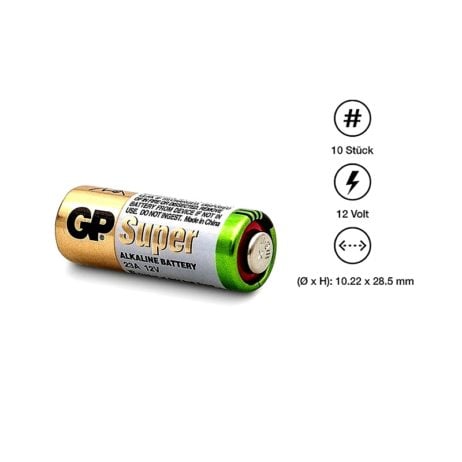 Gp Gp 23A 23Ae C5 A23 Mn21 Lrv08 12Volt Alkaline Batteries High Voltage Cell Pack Of 5 5