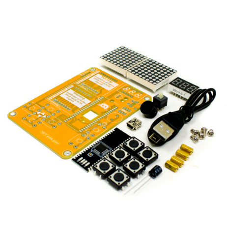 Orange-Diy Tetris Dot Matrix Display Brick Game Circuit Kit