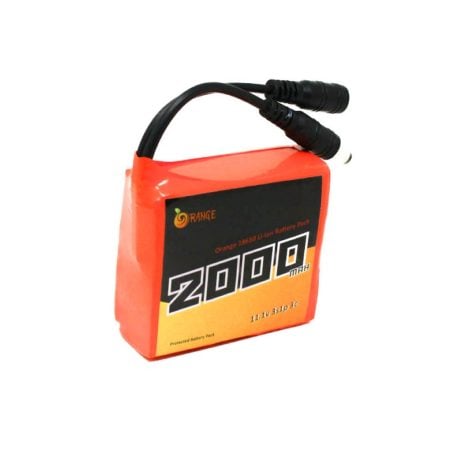 Orange Orange 18650 Li Ion 2000Mah 11.1V 3S1P Protected Battery Pack 3C Dc Jack Male Female 6