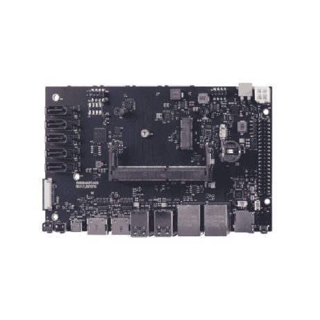 A205 Carrier Board for Jetson NanoXavier NXTX2 NX with compact size and rich ports (6 CSI Camera, 2 HDMI, 5 SATA, M.2 key E supported etc.)