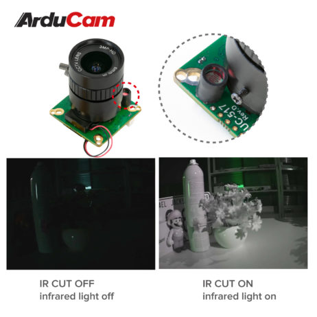 Arducam Arducam High Quality Ir Cut Camera For Raspberry Pi 12.3Mp 12.3 Inch Imx477 Hq Camera Module With 6Mm Cs Lens For Pi 4B 3B 2B 3A Pi Zero And More B0270 6