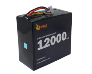 Orange IFR 32650 25.6V 12000mAh 3C 8S2P LiFePO4 Battery Pack