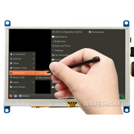 Waveshare Waveshare 5Inch Resistive Touch Screen Lcd G 800×480 Hdmi Various Systems Support 3