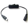 Generic Black Dc5.5 Mm Male To Female Plug Extension With On Off Switch 4