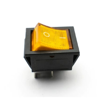 High voltage KCD4 Yellow 12V-24V,16A DPST ON-OFF 4Pin Rocker Switch
