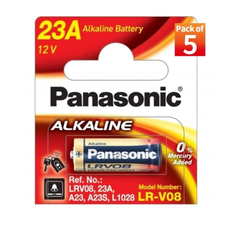 Panasonic Panasonic Alkaline 23A Battery Pack Of 5 6