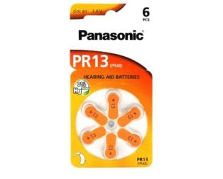 Panasonic Hearing Aid Battery Size PR13/PR48