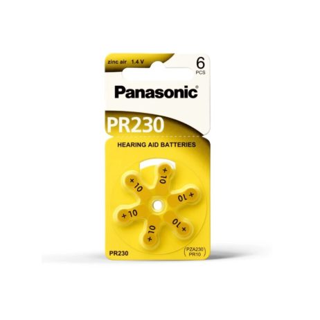 Panasonic Panasonic Hearing Aid Battery Size Pr230Pr10 Pack Of 6 6