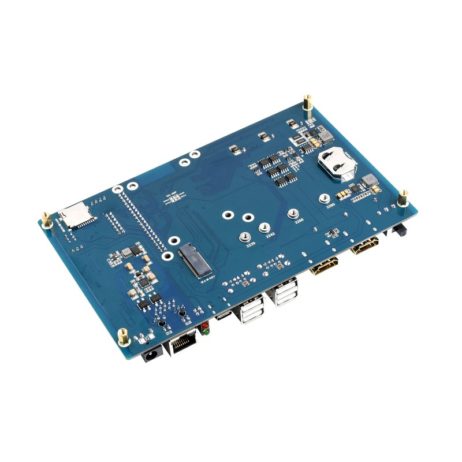 Waveshare PoE UPS Base Board Designed for Raspberry Pi Compute Module 4, Gigabit Ethernet, Dual HDMI, Quad USB2.0
