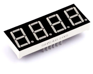0.56 Inch with clock Red 4-Digit 7 Segment LED Display CC
