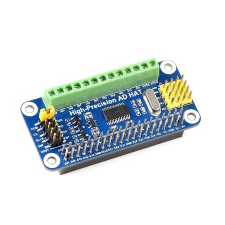 Waveshare High-Precision Ad Hat For Raspberry Pi Ads1263 10-Ch 32-Bit Adc