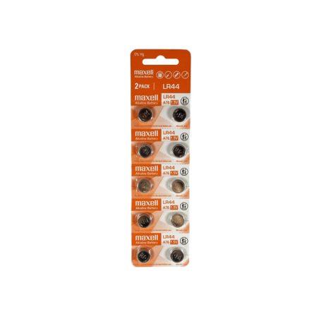 Maxell Maxell Lr44 1.5V Micro Alkaline Coin Battery Pack Of 10 2