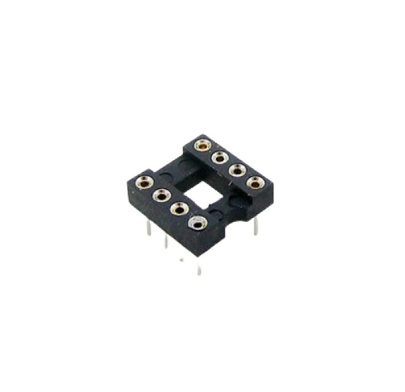 Dip8 Quality Precision/Turned Pin Open Frame Pcb 8 Way Ic Socket