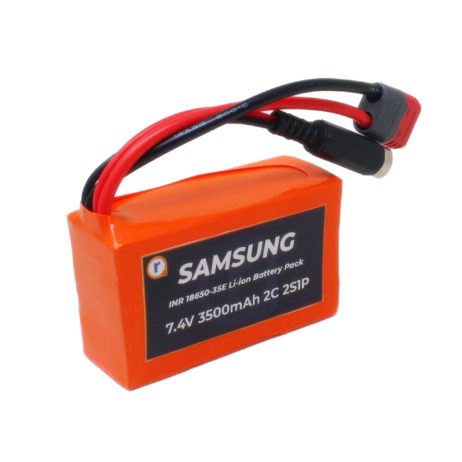 Samsung Inr18650-35E 7.4V 3500Mah 2C 2S1P Li-Ion Battery Pack