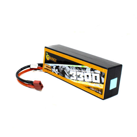 Orange 3300mAh 3S 45C (11.1 V) Hard-case Lithium Polymer Battery Pack (Li-Po)