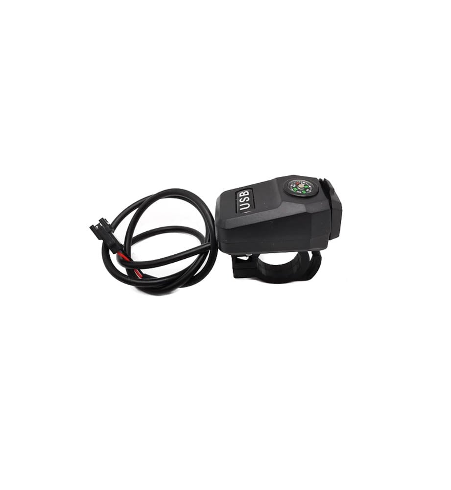 Generic Motorcycle E Scooter Mobile Usb Charger With Helmet Hook Waterproof 2