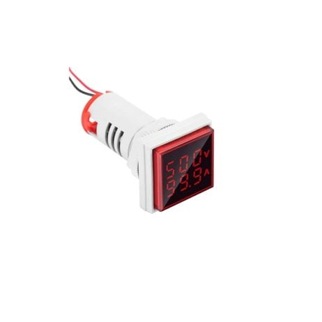 Generic Red Dual Dispaly Voltage Current Indicator 2