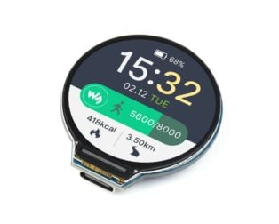Waveshare RP2040 MCU Board With 1.28inch Round LCD accelerometer and gyroscope Sensor