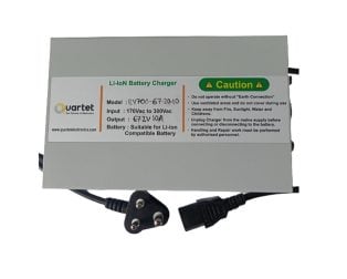 Quartet 16S Li-Ion Battery Charger - 67.2V 10A with IEC-C13 Connector